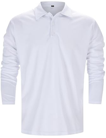 Sweatshirt för män, pikétröja, lätt långärmad skjorta, andas, bomull, t-shirts, klassisk passform, mode, t-skjortor, rugbyskjortor med 3 knappslå, #30, XXL