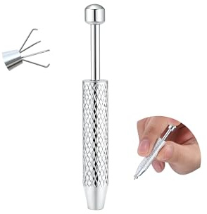 Sllaiss piercing-kon-kulgreppare för byte av smycken – 14G 16G 18G 20G örhängen i rostfritt stål applikator med platt baksida, gängfri introduktion stiftpiercingset för öron, näsa och läpp, Rostfritt