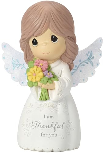 Precious Moments I Am Thankful For You Mini Resin Angel Figurine – Sentimental Appreciation Gift