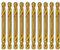Kobalt-Bohrer-Set 3,5 mm Double End HSS Co M35 Stubby Body Drill Stahl Metall Eisen-10Pcs