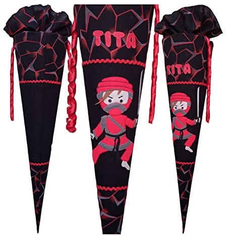Ninja Schultüte passend zum Step by Step Ninja Yuma, für Jungen, genäht, benutzerdefinierte