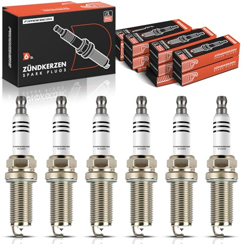 Frankberg 6x Zündkerze Zündkerzen Kompatibel mit C-Klasse W203 2.5L-3.5L 2005-2007 E-Klasse W211 2.5L-5.5L 2005-2008 CLK C209 3.0L-5.5L 2005-2009 i10 PA 1.2L 2008-2013 Replace# PLKR7A