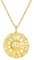 Brandlinger ® Halskette Damen Silber 925. Sternzeichen und Sonnen Kette. Kette Damen vergoldet mit 18 Karat Gold, Schmuck für Frauen und Mädchen. Kettenlänge verstellbar 45-50cm.
