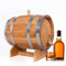Bonanza Wood Holzfass Klein für Alkohol 30L - Weinfass Deko aus Eiche mit einem Metallhahn - Getränkespender Alkohol - Holzfass Deko Ideal als Geschenk - Eichenfass Schnapsspender Holz