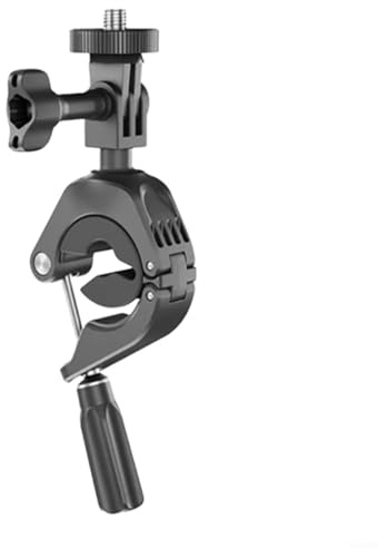 Gettimore Action Camera Roll Bar Mount - Full Rotation Ball Head w/ABS Clamp | For DJI For Insta360(1.5-3.5cm Tube Diameter)