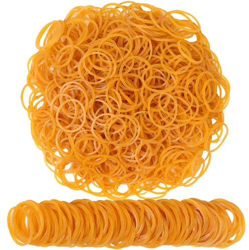 Gummibänder 600 Stück Größe 25 mm 1 Zoll Kleines Gummiband für Bürobedarf, Schule, Zuhause, Elastisches Band