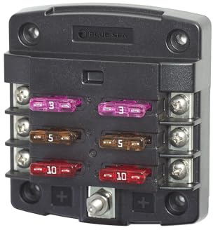 Blue Sea Systems 5033 ST Blade Fuse Block 6 Circuito