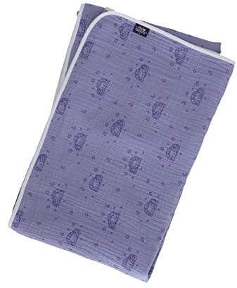 Sterntaler Baby Unisex Kuscheldecke Musselin Schlummerschaf - Decke Kinderdecke, Babydecke - flieder