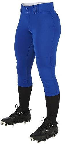 Champro Traditional Low-Rise Softball Pants Tournament-Pantalón Tradicional de Talle bajo para Mujer, Azul Cobalto, M