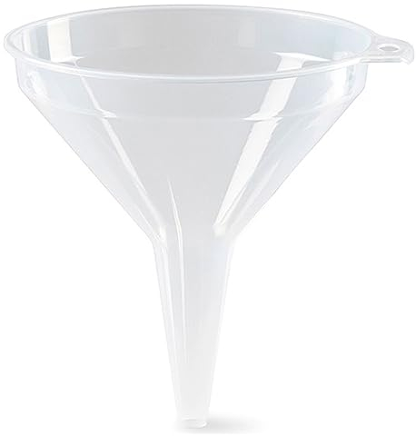Embudo plastico 12 cm transparente