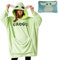 Disney Stitch Damen Hoodie Decke mit Ärmeln - 2-in-1 - Oversized Kapuzenpullover Fleece Tragbare Decken für Teenager (Grün Baby Yoda)