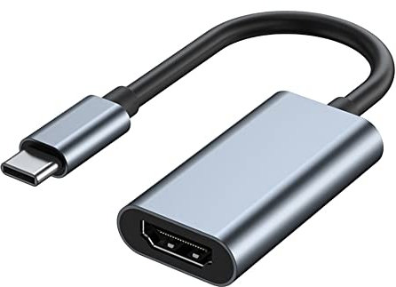 Adaptateur USB C vers HDMI pour moniteur, station d'accueil 4K HDMI vers USB C pour MacBook Pro, câble USB de type C vers HDMI pour iPad Air, clé USB vers HDMI pour Chromebook XPS TV, etc