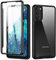 TVVTPU Coque pour Samsung Galaxy S20 FE, Antichoc Housse avec Protection écran, 360 Degrés Protégé Complet Double Face Transparent Bumper Robuste Portable Intégrale Case - Noir