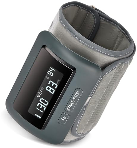 Monitor de presión arterial inteligente para brazo con guía de voz – Monitor digital con batería recargable y brazalete – Ideal para usar en casa y fuera de ella