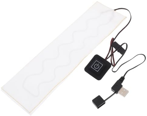 VINTORKY Piastra Riscaldante in Fibra di Carbonio USB per Sciarpe e Indumenti, Funzione a 3 Modalità, Temperatura Regolabile da 35℃ a 55℃, per Uso Invernale