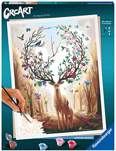 Ravensburger Magnificent Encounter Paint by Numbers Kit for Adults - 20273 - Painting Arts and Crafts for Ages 14 and Up