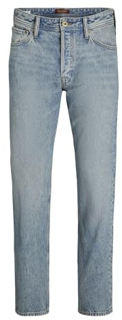 JACK & JONES Pantalones Cortos Chinos para Hombre, Vaquero Azul., 30W / 34L