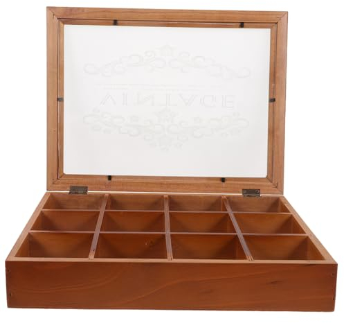 CALLARON Boîte à Bijoux Bois Rétro Organisateur Pratique Avec Compartiments Pour Accessoires Et Objets Pour Rangement Maison Et Voyage