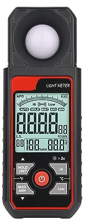Belichtungsmesser, Didital Lichtmesser Fotografie Luxmeter 300000LUX Illuminometer Lx/FC Messen Photometer Umwelttester