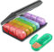 YADOBIG Tablettenbox 7 Tage Morgens Mittags Abends, Pillendose 7 Tage 3 Fächer, Medikamentenbox für Unterwegs, Seniorenfreundliche Pillenbox