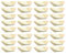 NIYANGLE Wood Boat Plate, 50pcs 3IN Disposable Wood Serving Boats Disposable Leaf Dishes Food Dessert Paper Plates Sushi Serving Tray for Catering Home Hawaiian Party Supplies