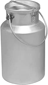 Pardini Bidon à huile/lait en Aluminium Argenté 5 l