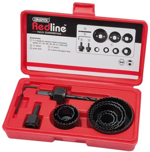 Draper Redline 68470-Kit de scies-cloches (11 pièces)