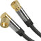 KabelDirekt – SAT Kabel, Koaxialkabel, Satellitenkabel, 90° gewinkelt/gerade – TV Kabel mit F-Stecker, geschirmt, bruchfeste Metallstecker – 3 m (ideal für HDTV, Radio, DVB-T, DVB-C, DVB-S, DVB-S2)