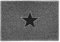 Nicoman STAR Door Mat｜Entrance Barrier Dirt-Trapper Floor Mat｜Patio Garden Conservatory Doormat｜Indoor Outdoor Matt｜Charcoal with Black Star, Large 90x60cm/3x2ft