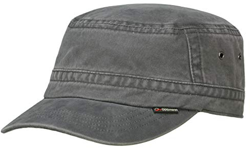 Göttmann Santiago Army Cap mit UV-Schutz aus Baumwolle - Anthrazit (18) - 58 cm