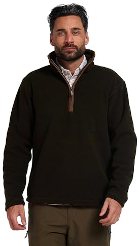 JACK PYKE Countryman Long Sleeve Thermal Fleece Pullover Dark Olive Large