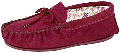 Mokkers Ladies Real Suede Leather Moccasin with Hardwearing Sole