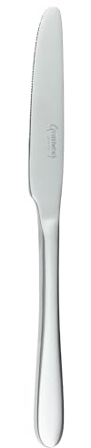 Grunwerg Windsor Table Knives TAKWSR, 18/10 Stainless Steel, Set of 12, Silver