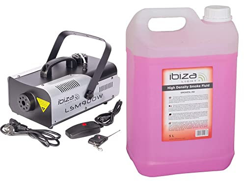 Ibiza LSM900WMaquina de humo + SMOKE5L-HDLiquido de Humo de Alta Densidad 5L