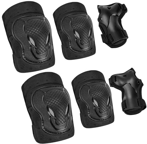 Adult/Youth/Kids Knee Pads Elbow Pads Wrist Guards Set for Roller Skates Cycling BMX Bike Skateboard Inline Skatings Scooter