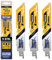 AMBOSS METAL SHOCK - 3x Säbelsägeblatt Länge 150 mm / 8 ZpZ - ideal für Abriss/Fahrzeugrettung/Aufbau/Demontage/Rohrleitungsbau - geeignet für Stahl (Rohre/Profile/Träger) sowie Gussrohre
