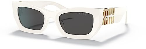 miu miu Occhiali da Sole SMU 09WS White/Dark Grey 53/22/135 donna