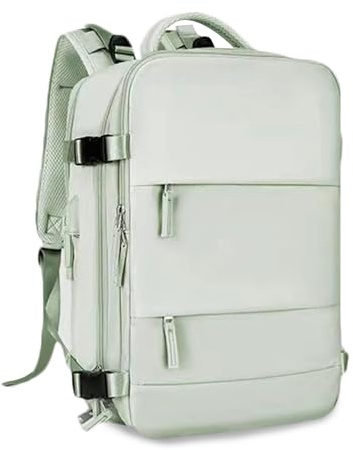 FANDARE dagsryggsäck ryggsäck ledig shoppingryggsäck laptop dagryggsäck 180° stängning ryggsäck män kvinnor bärbar dator arbetsryggsäck universitet ryggsäck business city ryggsäck, Minegrön, L