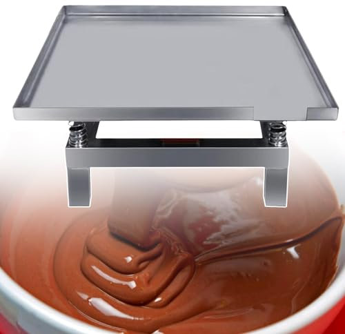 Small Chocolate Vibration Table Vibration Test Bench Compactor Platform Stainless Steel Electric Vibration Test Bench,50X50CM