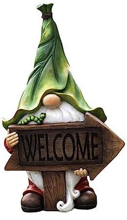 Zerodeko 1Stk Gartenbeleuchtung Solar-Bodenleuchten Lampe gartenskulptur solar gartenleuchten solarleuchten für außen Dekoration des Alten Mannes im Garten Solarlichtverzierung Harz