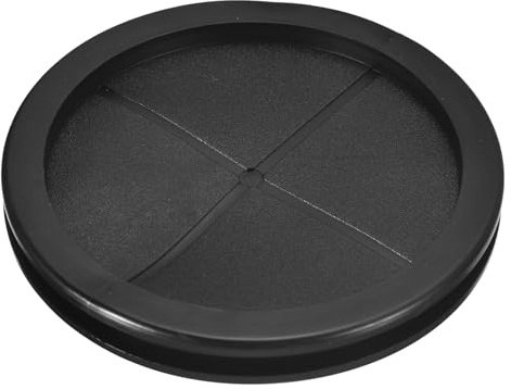 QUARKZMAN Occhielli in Gomma 120mm Foro di Perforazione, Guarnizione Anello per Tappi Fori a Doppia Faccia ID 110mm Passacavi Scrivania per Protezione dei Cavi Firewall, Nero