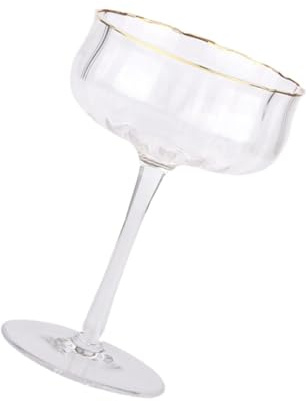 Hemobllo 1pezzi Bicchiere Da Cocktail in Vetro Design Semplice Per Feste e Occasioni Speciali Per Cocktail Vino o Altre Bevande