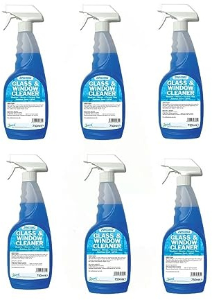 2Work Glass Window Cleaner Trigger Spray 750ml (Pack of 6) 2W04579