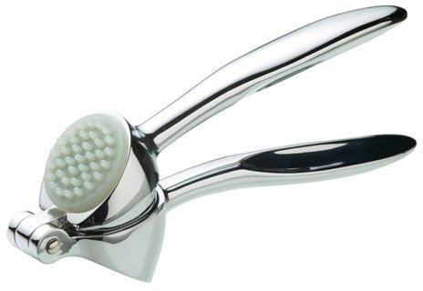 MasterClass Strapazierfähige Gusswerkzeuge Knoblauchpresse, Silber