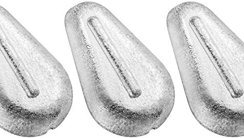 Dr.Fish 5 Pack No Roll Sinker Lead Fishing Weights Freshwater Catfish Sinkers Flat Coin Disc Weights Bank River Surf Fishing Saltwater, 5oz