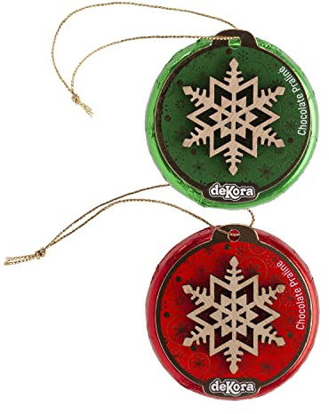 Dekora - Chocolatinas Navidad con Decoracion | Praline Chocolate Navidad con Adorno - 18 Unidades