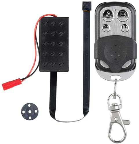 Somikon Knopflochkamera: Mobile HD-Knopf-Sicherheitskamera, Bewegungserkennung & Fernbedienung (Mini Kamera mit Fernbedienung, Mini Kamera Knopfloch, Überwachungssysteme)