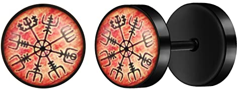 feilok Edelstahl Damen Ohrstecker Herren Ohrringe braun creolen Fake Plugs Ohr Cheater Tunnel Gauges Ohr Uhr