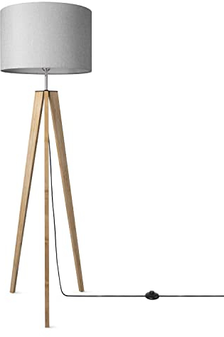 Paco Home Stehlampe Wohnzimmer Standlampe Wohnzimmerlampe E27 Fassung Leselampe Stoffschirm Lampe Schlafzimmer Stativ Stoff Lampenschirm Mit Schalter