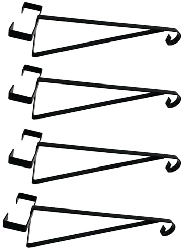 HowseHold Hanging Basket Brackets for Concrete Fence Posts [PACK OF 4]